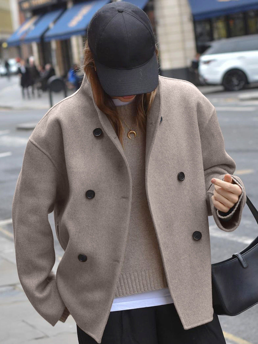 Manteau Vintage en Laine Marron – Élégance Intemporelle & Confort Moderne